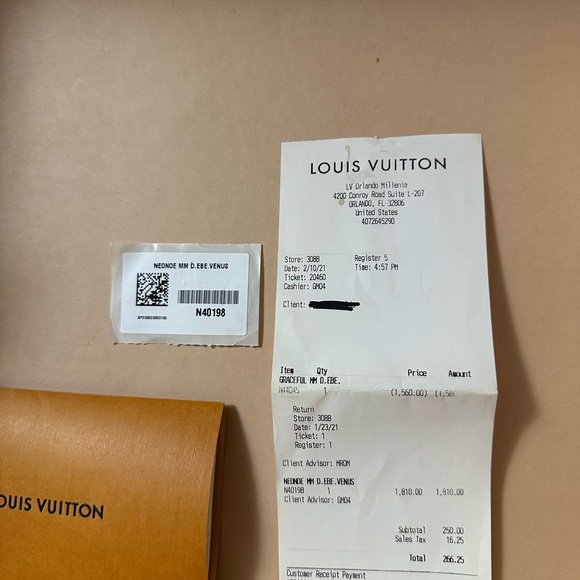 Pre owned louis vuitton neo noe damier - Picture 5 of 5